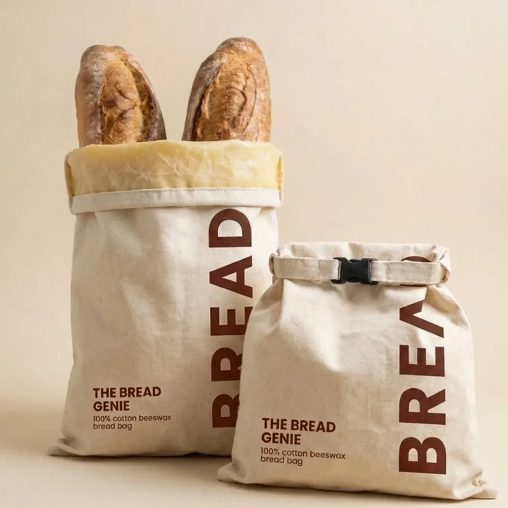 The Bread Genie - 100% Cotton-Beeswax Bread Bag
