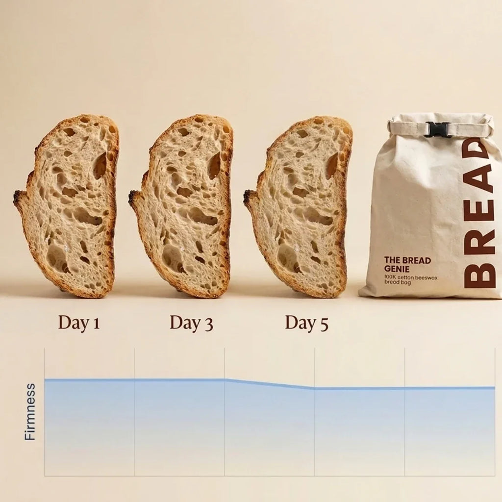 The Bread Genie - 100% Cotton-Beeswax Bread Bag