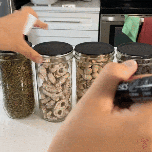 Chalkboard Top Mason Jar Lids (Regular - 12 set)